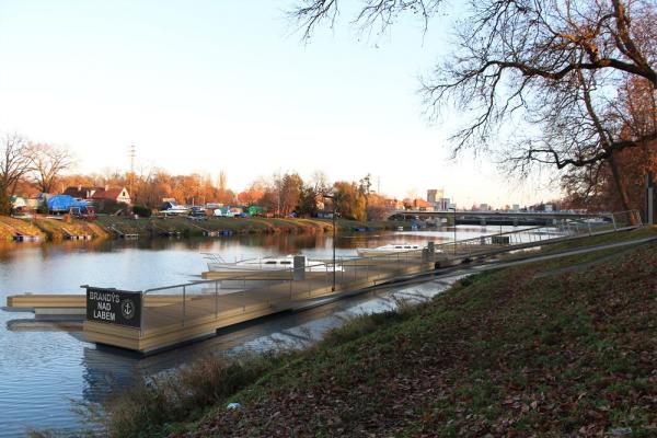 V Brandýse nad Labem bude otevřeno další veřejné přístaviště pro malá plavidla