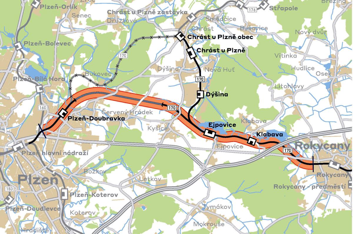 Modernizace trati Rokycany–Plzeň