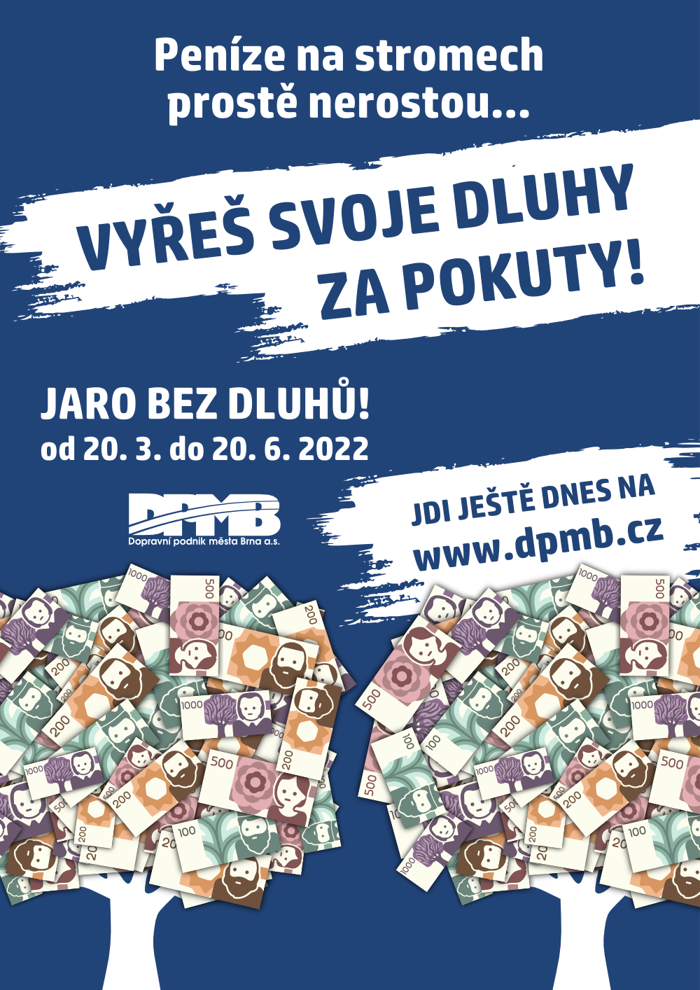 Dopravní podnik města Brna nabízí lidem další možnost, jak se zbavit nezaplacených pokut. Připravil vlastní akci Jaro bez dluhů s DPMB