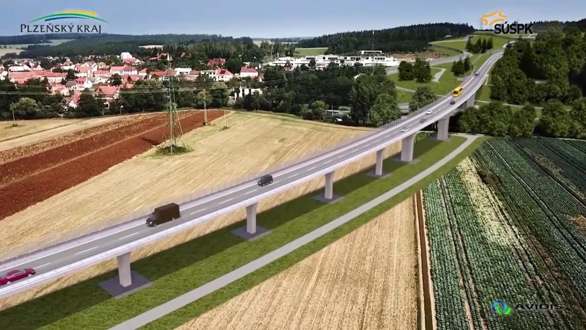 Západní obchvat Plzně by se měl řidičům otevřít v únoru 2023