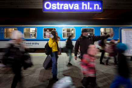 Pomoc uprchlíkům z Ukrajiny nijak nenarušila běžný chod pražského hlavního nádraží