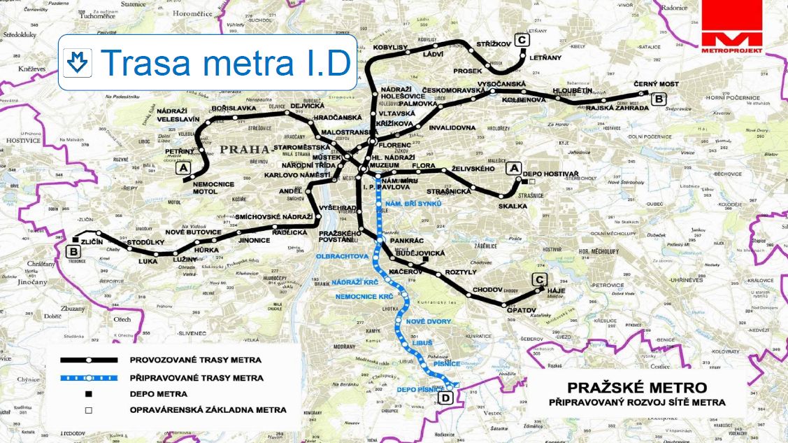  Dopravní podnik zahájí na Pankráci stavbu první části linky metra D do Písnice