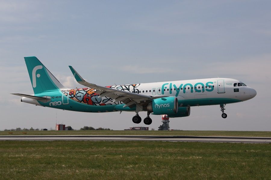 Společnost flynas zahájila pravidelné přímé lety mezi Prahou a Rijádem