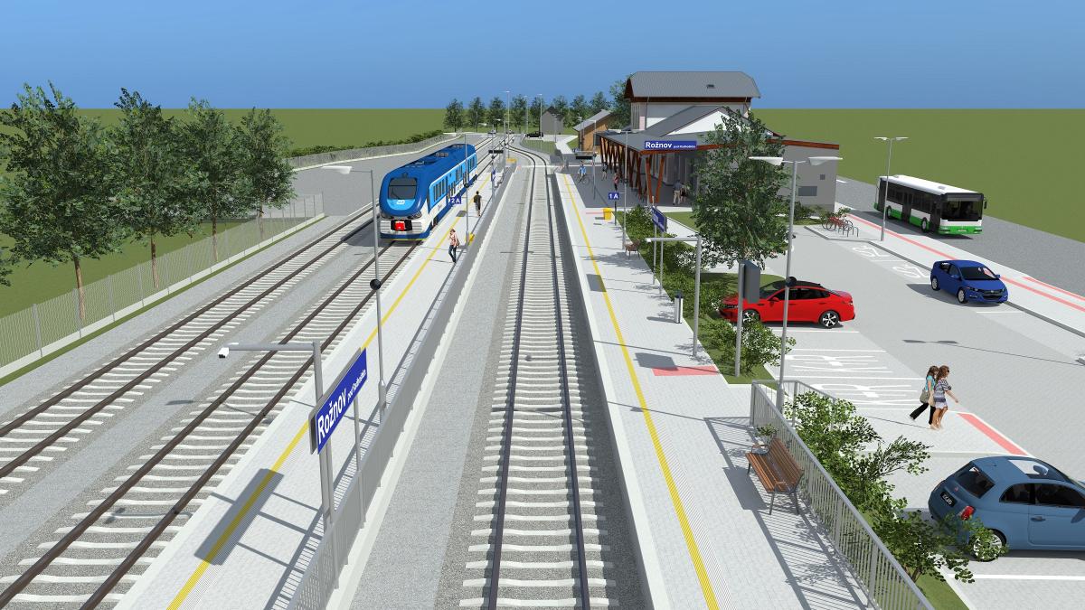 Stanice v Rožnově pod Radhoštěm projde celkovou rekonstrukcí! Správa železnic vyhlásila výběrové řízení