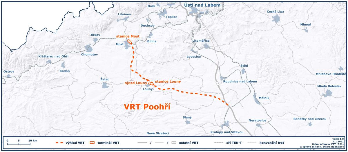 Správa železnic bude spolupracovat s městy Most a Louny na projektu VRT 