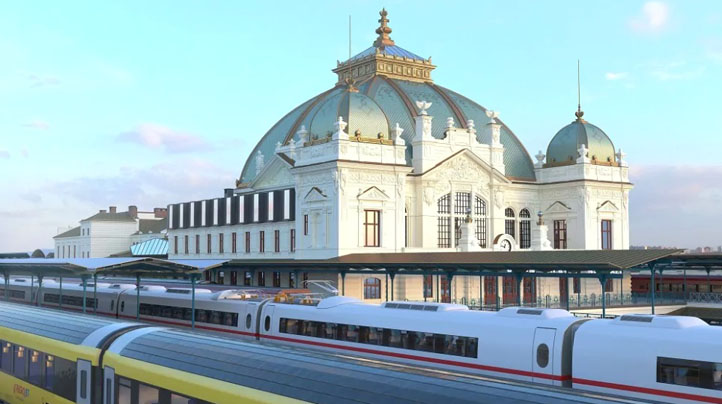 Výpravní budova na hlavním nádraží v Plzni je již rok v rekonstrukci, kterou řídí Správa železnic 