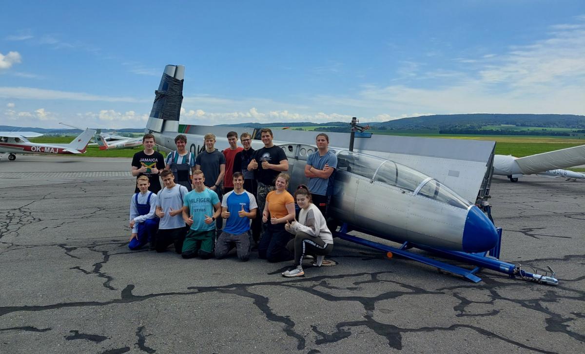 Z nového cvičného kluzáku se těší studenti letecké školy v Moravské Třebové