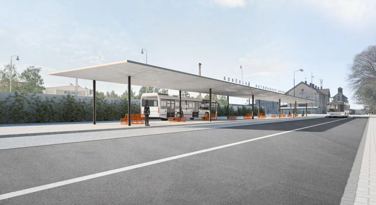 Dopravní terminál v Soběslavi bude hotový na podzim