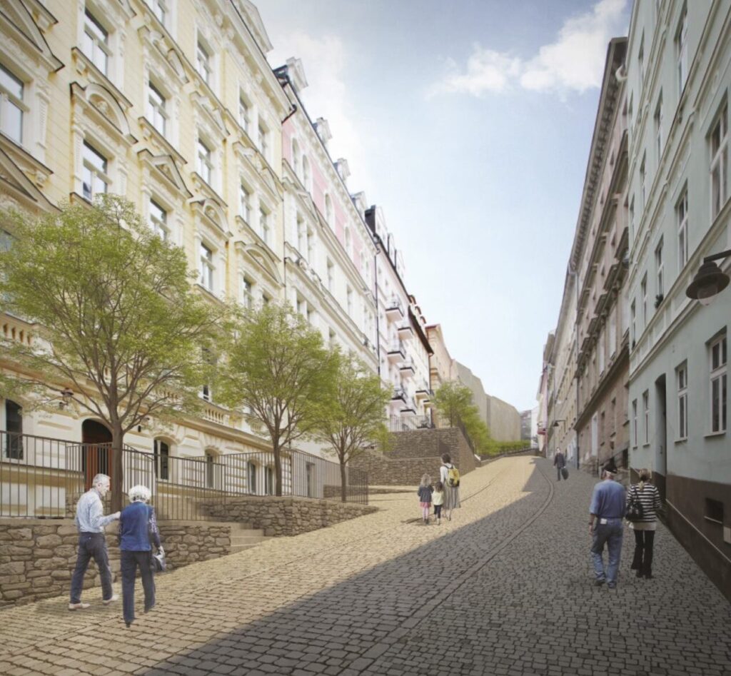 Rekonstrukci Kolmé ulice v historické zástavbě města připravují Karlovy Vary 