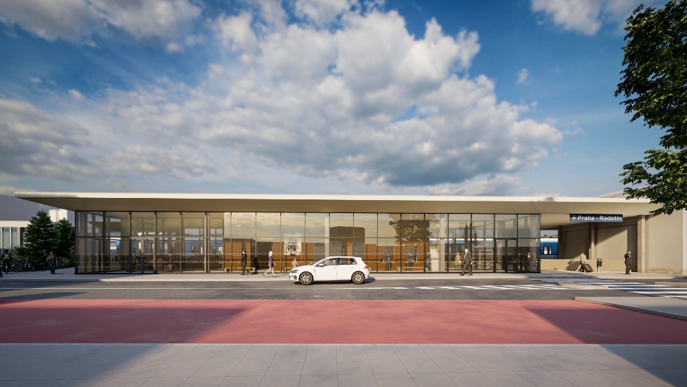 Správa železnic vybrala zhotovitele nové výpravní budovy v Radotíně