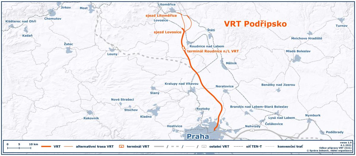 Správa železnic vybrala projektanta na vysokorychlostní trať mezi Prahou a Lovosicemi