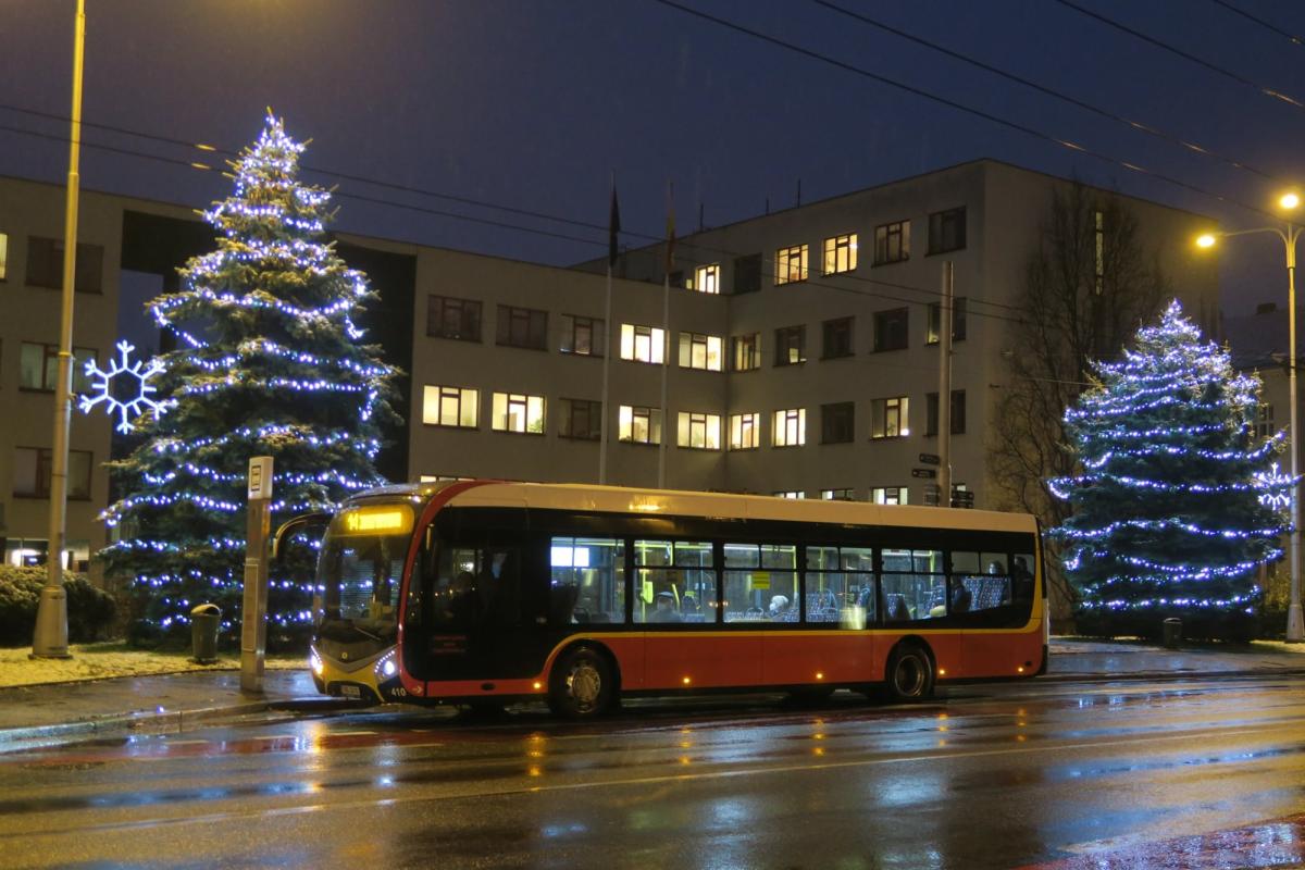 Vánoční jízdy MHD v Hradci Králové