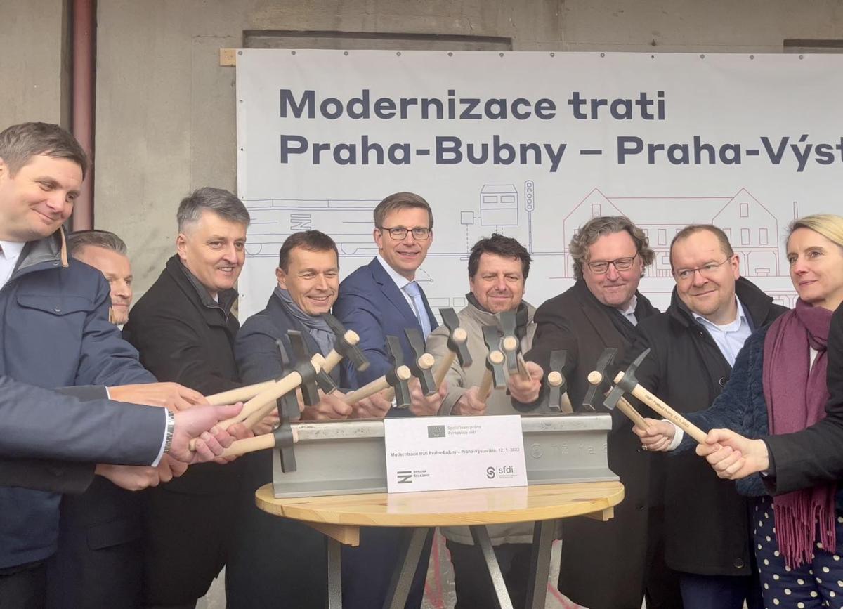 Správa železnic zahájila modernizaci trati v úseku mezi pražskými Bubny a Výstavištěm! 