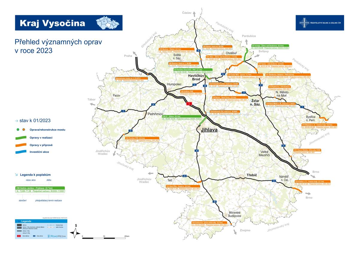 Jaké akce ŘSD připravuje v Kraji Vysočina pro rok 2023?