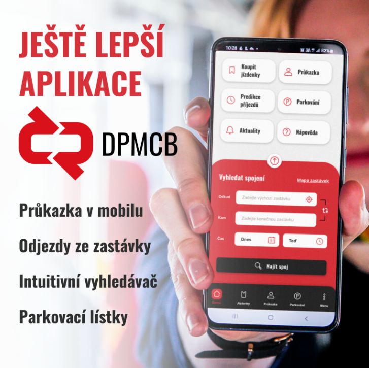 Aplikace DPMCB dostala přehlednější design i nové funkce