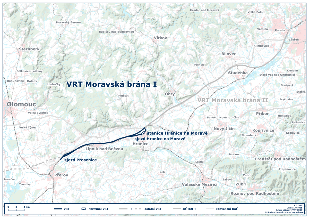 Online formou se bude diskutovat o vysokorychlostní trati Moravská Brána I