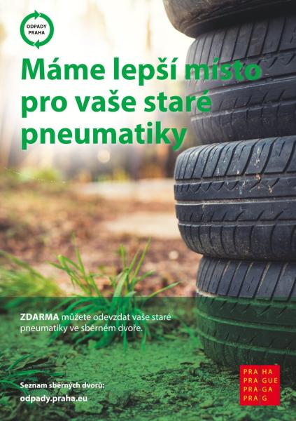 V Praze lze nově odevzdávat vysloužilé pneumatiky zcela zdarma