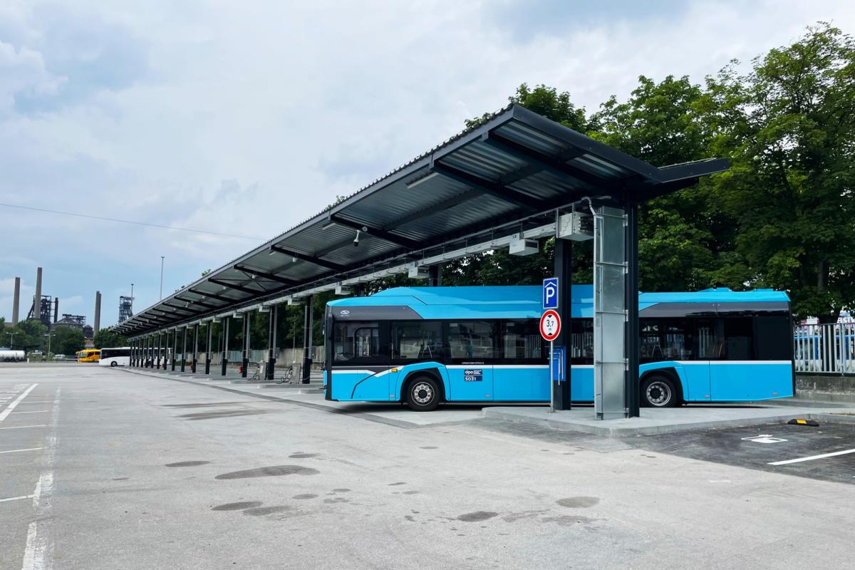 V Ostravě byla zprovozněna domovská stanice pro 18 elektrobusů