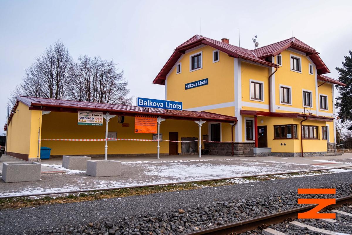 Komplexní oprava nádraží v Balkově Lhotě by měla být hotova na konci jara