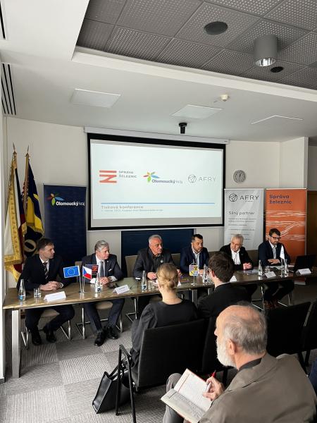 Uskutečnila se tisková konference SŽ k přípravě VRT v Olomouckém kraji