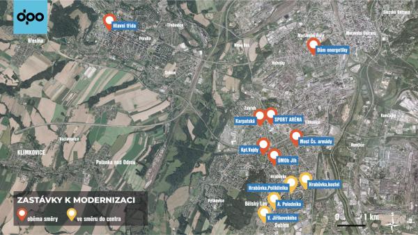 V Ostravě projde 11 tramvajových zastávek modernizací, další jsou v plánu