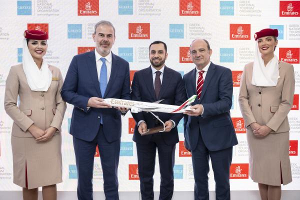 Společnost Emirates podporuje příliv turistů do Evropy, na ITB oznámila spolupráci s turistickými centrálami Řecka a Rakouska