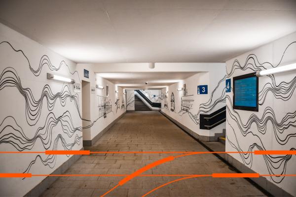 Fotoreportáž: Podchod na nádraží v Letohradě zdobí nový výmalba