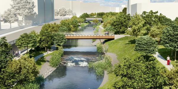 Protipovodňová opatření na řece Svratce jsou součástí projektu nového brněnského nádraží
